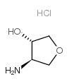 反式-3-羟基-4-氨基四氢呋喃盐酸盐结构式