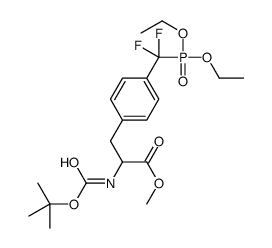 METHYL-N-BOC-4[(DIETHOXY-PHOSPHORYL)-DIFLUORO]METHYL PHENYLALANINE Structure
