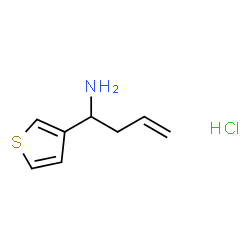 1-(噻吩-3-基)丁-3-烯-1-胺盐酸盐结构式