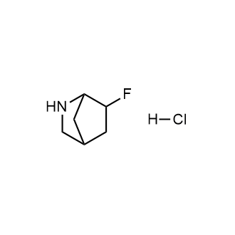 6-氟-2-氮杂双环[2.2.1]庚烷盐酸盐结构式
