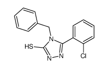 4-苄基-5-(2-氯苯基)-4H-[1,2,4]噻唑-3-硫醇结构式