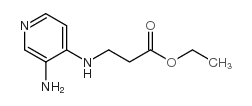 3-(3-AMINOPYRIDIN-4-YLAMINO)PROPIONIC ACID ETHYL ESTER Structure