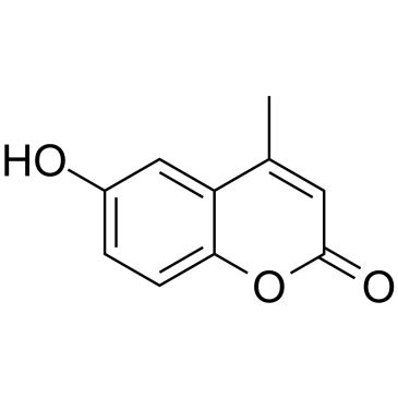 6-羟基-4-甲基香豆素结构式