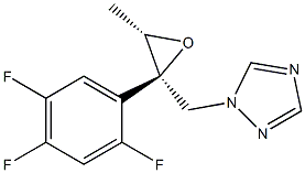 1-(((2R,3S)-3-methyl-2-(2,4,5-trifluorophenyl)oxiran-2-yl)methyl)-1H-1,2,4-triazole Structure