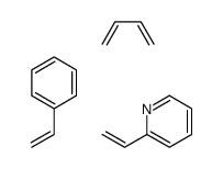 2-乙烯基吡啶与1,3-丁二烯和苯乙烯的聚合物结构式