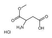 (3S)-3-amino-4-methoxy-4-oxobutanoic acid,hydrochloride Structure