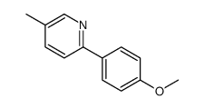 5-甲基-2-(4-甲氧苯基)吡啶结构式