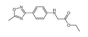 ethyl N-[4-(5-methyl-1,2,4-oxadiazole-3-yl)phenyl]glycinate Structure