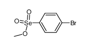 p-Bromobenzeneselenonic acid methyl ester structure
