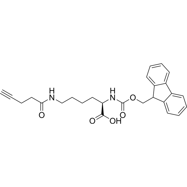 Fmoc-D-Lys(pentynoyl)-OH Structure