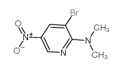 3-bromo-N,N-dimethyl-5-nitropyridin-2-amine Structure