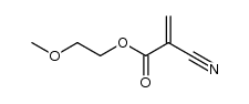 2-甲氧基乙基 2-氰基丙烯酸酯结构式