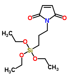 1-[3-(三乙氧基甲硅烷基)丙基]-1H-吡咯-2,5-二酮结构式