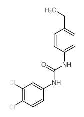 Urea,N-(3,4-dichlorophenyl)-N'-(4-ethylphenyl)-结构式