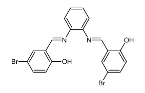 bis-N,N′-p-bromosalicylideneamine-1,2-diaminobenzene Structure