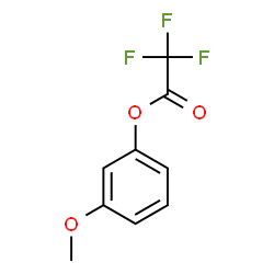 Trifluoroacetic acid 3-methoxyphenyl ester结构式