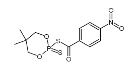 4-nitrobenzoyl (5,5-dimethyl-2-thioxo-1,3,2-dioxaphosphinan-2-yl) sulfide Structure