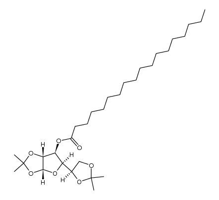 3-O-Stearoyl-1,2:5,6-di-O-isopropylidene-α-D-glucofuranose结构式