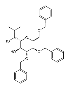 4,8-anhydro-6,7,9-tri-O-benzyl-1,2-dideoxy-2-C-methyl-D-erythro-L-talo/L-galacto-nonitol Structure