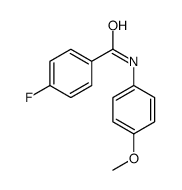 4-Fluoro-N-(4-methoxyphenyl)benzamide结构式