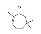 2,6,6-trimethyl-2-cycloheptenone结构式