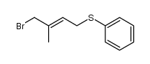 4-bromo-3-methyl-2-butenyl phenyl sulfide Structure