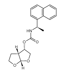 (3S,3aR,6aS)-hexahydrofuro[2,3-b]furan-3-yl ((R)-1-(naphthalen-1-yl)ethyl)carbamate Structure