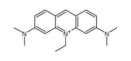 3,6-Bis(dimethylamino)-10-ethylacridinium结构式