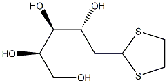 1-Deoxo-1,1-ethylenedithio-2-deoxy-D-arabino-hexose结构式