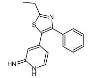 4-(2-ethyl-4-phenyl-1,3-thiazol-5-yl)pyridin-2-amine结构式