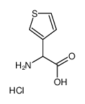 2-Amino-2-(3-thienyl)acetic Acid Hydrochloride Structure