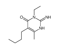 2-amino-5-butyl-3-ethyl-6-methylpyrimidin-4-one Structure