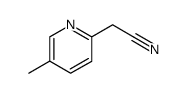 2-(5-甲基吡啶-2-基)乙腈结构式