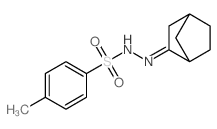 Benzenesulfonicacid, 4-methyl-, 2-(bicyclo[2.2.1]hept-2-ylidene)hydrazide结构式