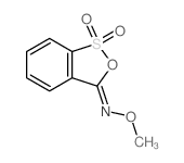 N-methoxy-9,9-dioxo-8-oxa-9$l^{6}-thiabicyclo[4.3.0]nona-1,3,5-trien-7-imine结构式