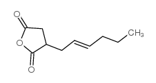 hex-2-enylsuccinic anhydride structure