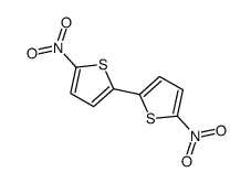 2-nitro-5-(5-nitrothiophen-2-yl)thiophene Structure