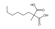 2-hexyl-2-methylpropanedioic acid结构式