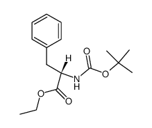 N-Boc-L-phenylalanine ethyl ester Structure