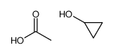 acetic acid,cyclopropanol Structure