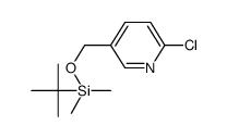 5-((tert-butyldimethylsilyloxy)methyl)-2-chloropyridine Structure