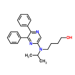 4-[(5,6-二苯基-2-吡嗪基)(1-甲基乙基L)氨基]-1-丁醇 赛乐西帕结构式