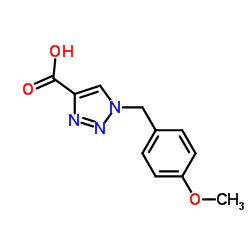 1-(4-甲氧基苯基)-1-氢-[1,2,3]三氮唑-4-甲酸结构式