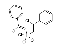 trichloro-bis(2-chloro-2-phenylethenyl)-λ5-phosphane Structure