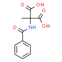 Propanedioic acid,(benzoylamino)methyl- (9CI) Structure