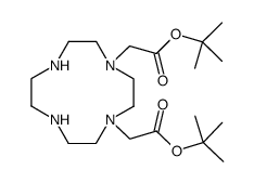 di-tert-butyl 2,2'-(1,4,7,10-tetraazacyclododecane-1,4-diyl)diacetate结构式