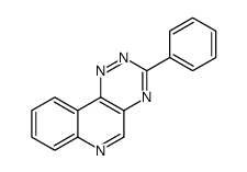 3-phenyl-[1,2,4]triazino[5,6-c]quinoline结构式