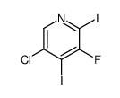 5-chloro-3-fluoro-2,4-diiodopyridine Structure