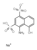 1-氨基-8-萘酚-2,4-二磺酸一钠盐水合物结构式