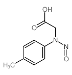 2-[(4-methylphenyl)-nitroso-amino]acetic acid结构式